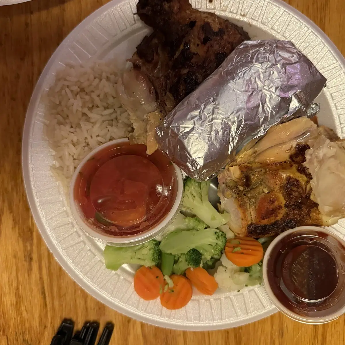 Grilled Chicken Rice Veg Salad