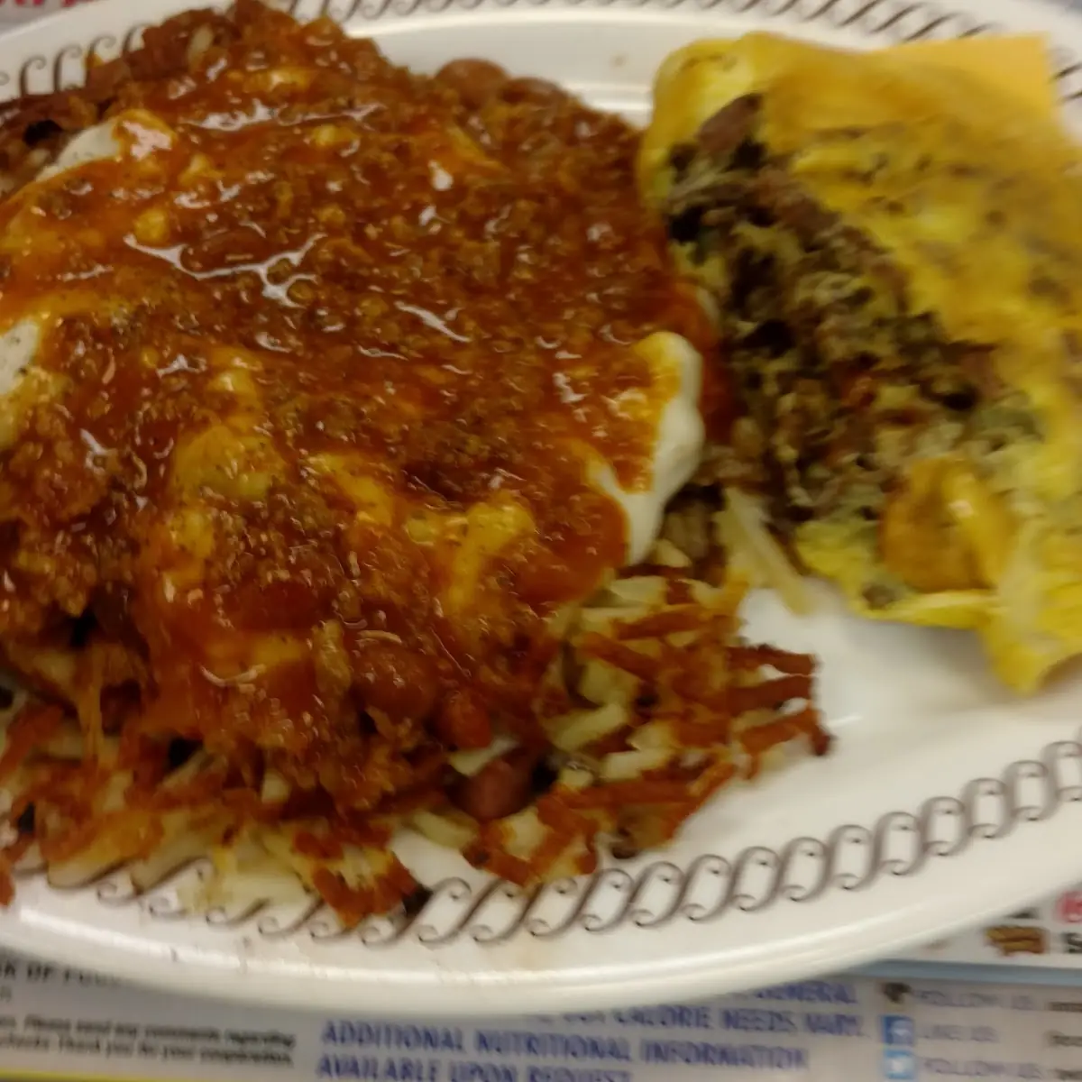 Cheese Omelette & Hashbrowns All the Way