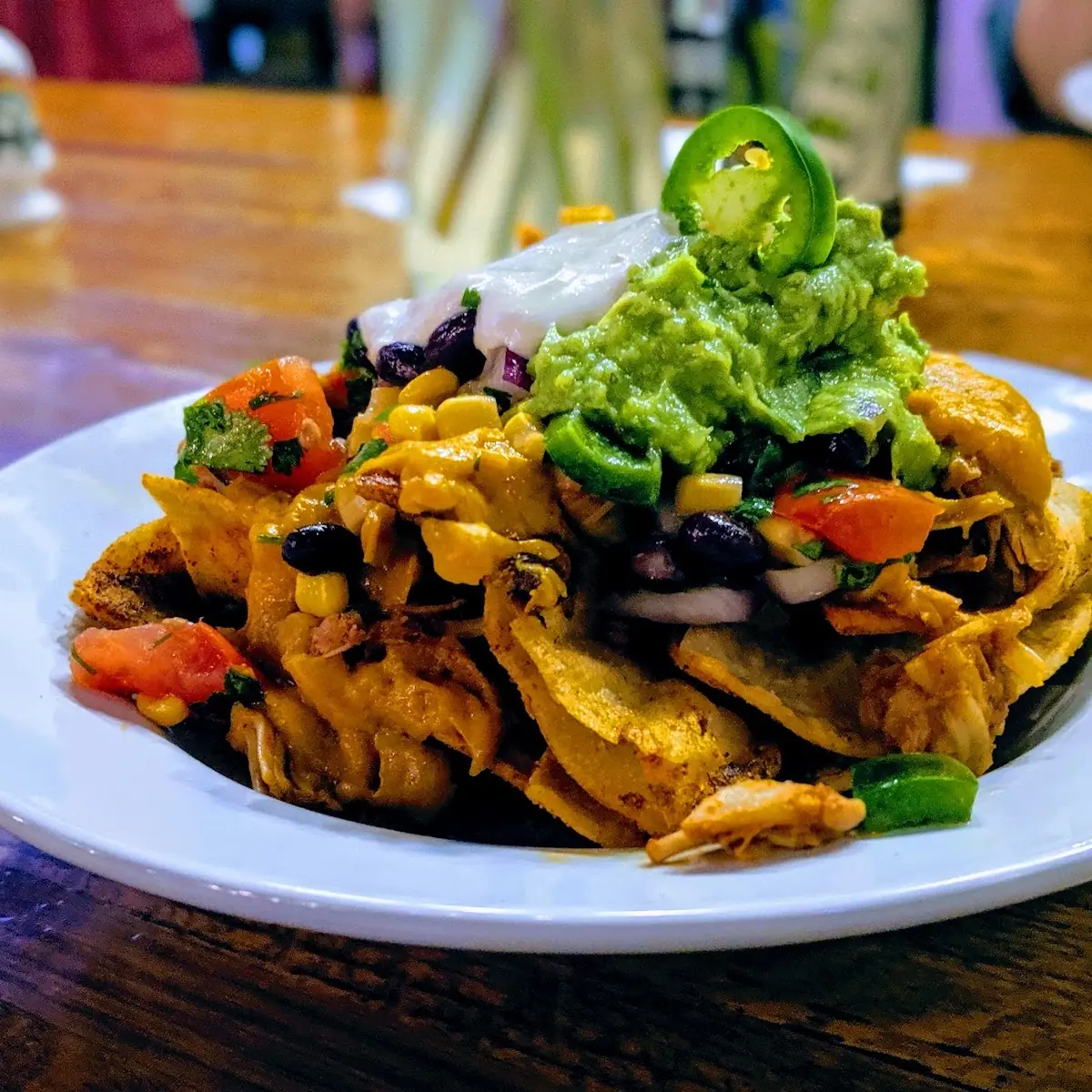 BBQ Pulled Jackfruit Nachos