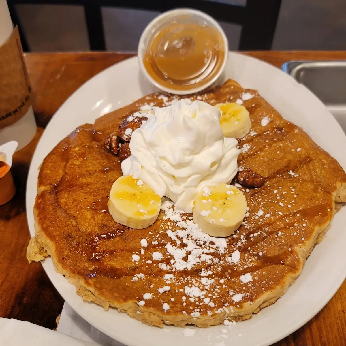 Chocolate Peanut Butter Swirl Pancake