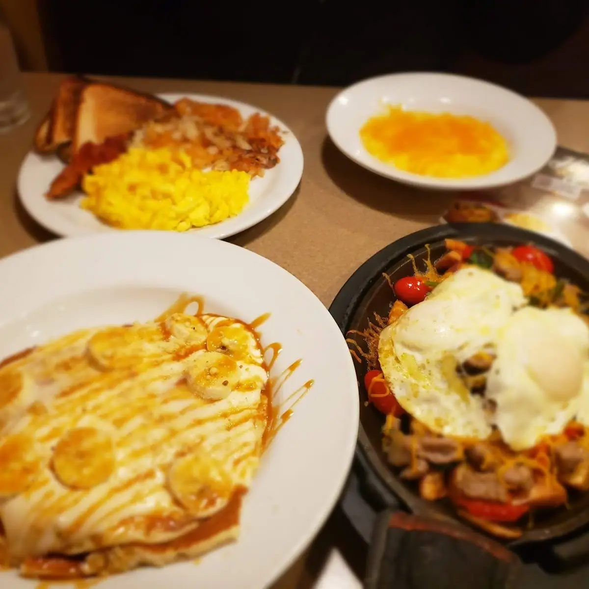 Banana Pancakes Veggie Skillet