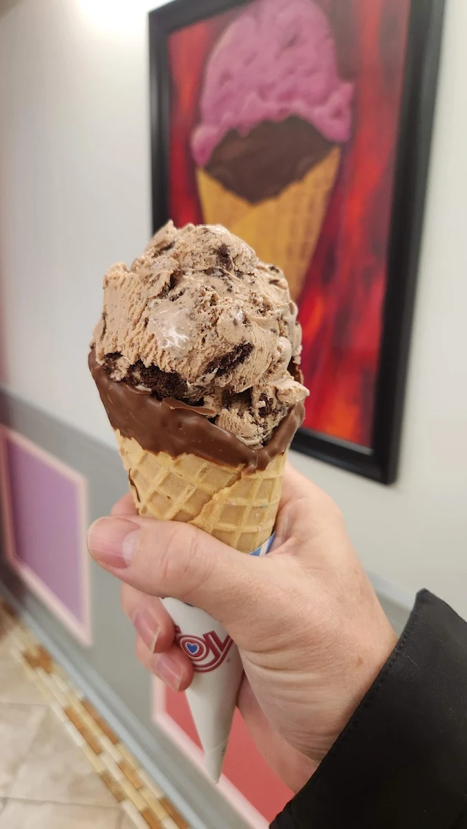 Single Shop Chocolate Oreo in Chocolate-Dipped Waffle Cone