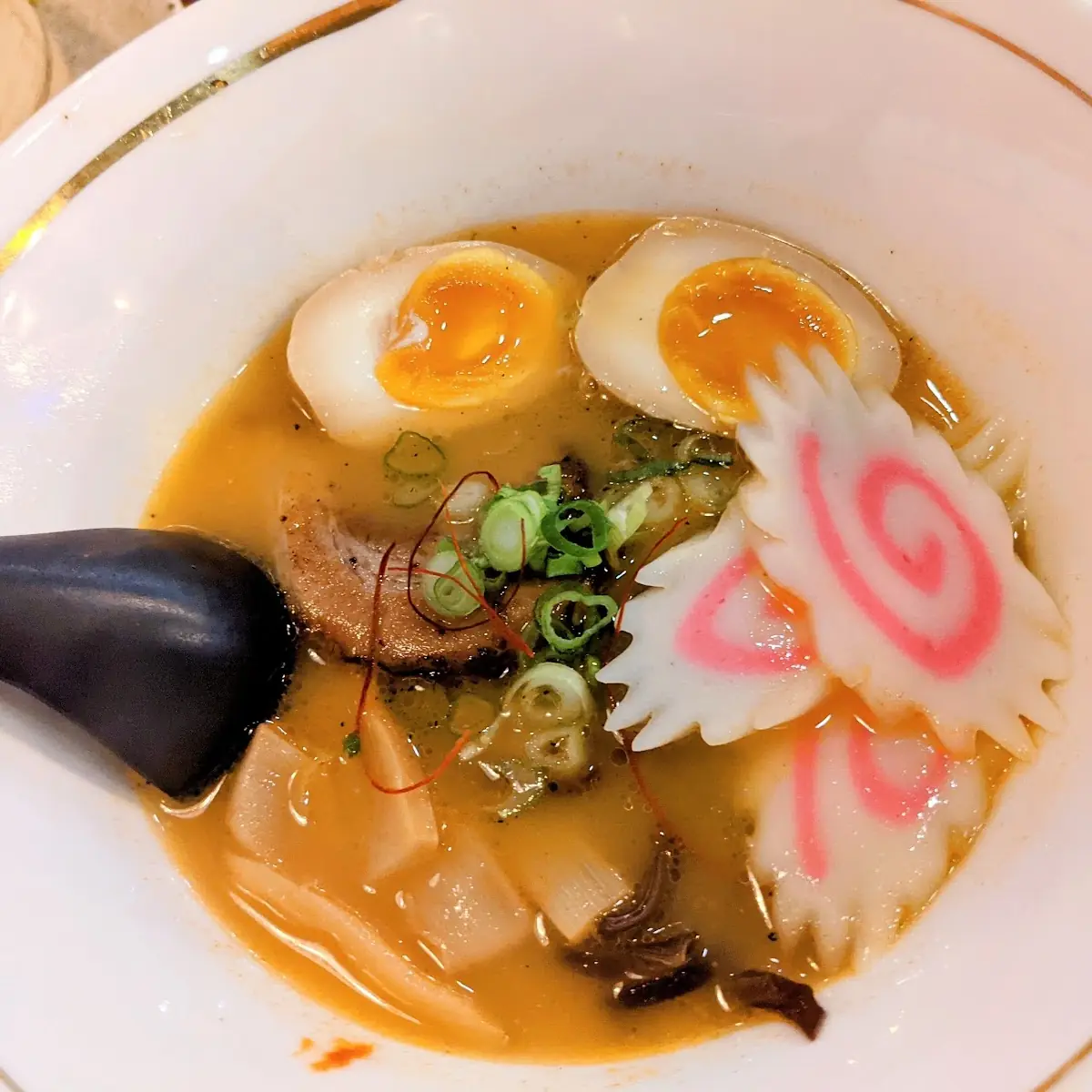 Spicy Miso Ramen with Fish Cakes