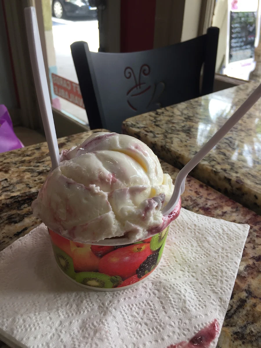 White Chocolate Raspberry Gelato
