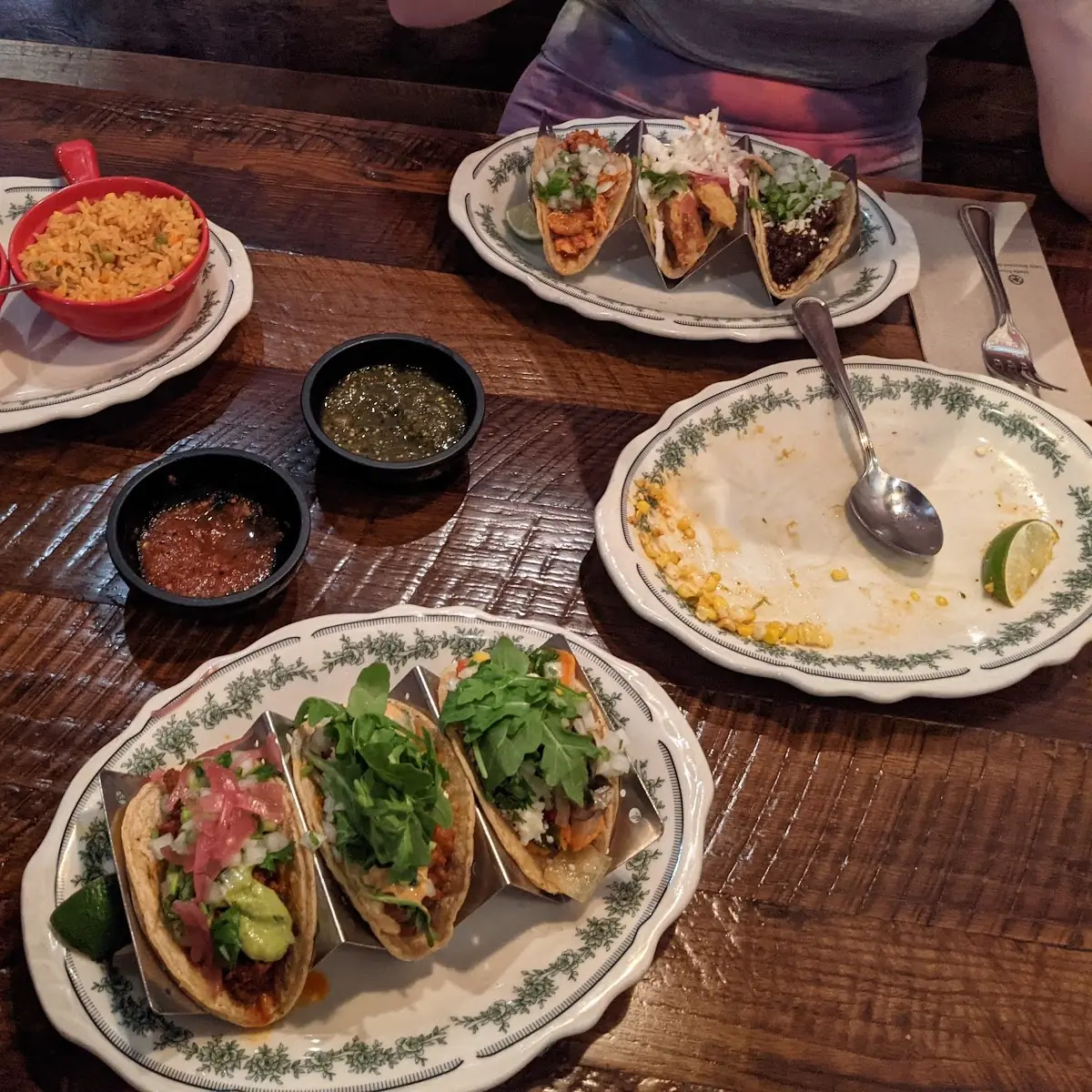 Mole Chicken and Carne Asada Tacos