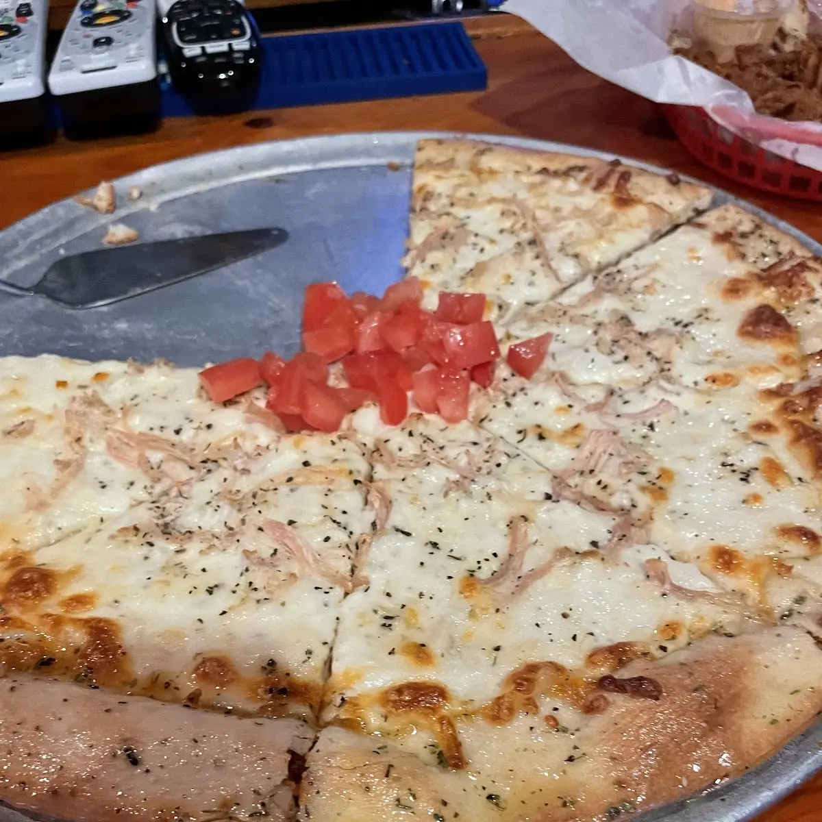 Chicken Alfredo Pizza
