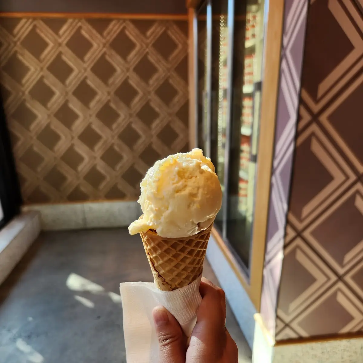 House Made Waffle Cone on the Side