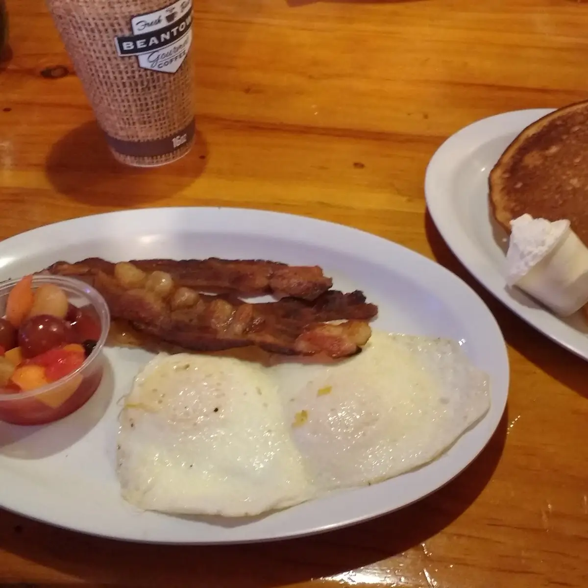 Eggs Bacon and Pancakes