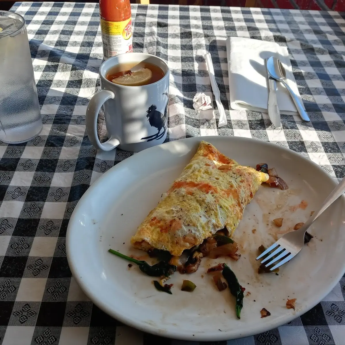 A Veggie Omelette