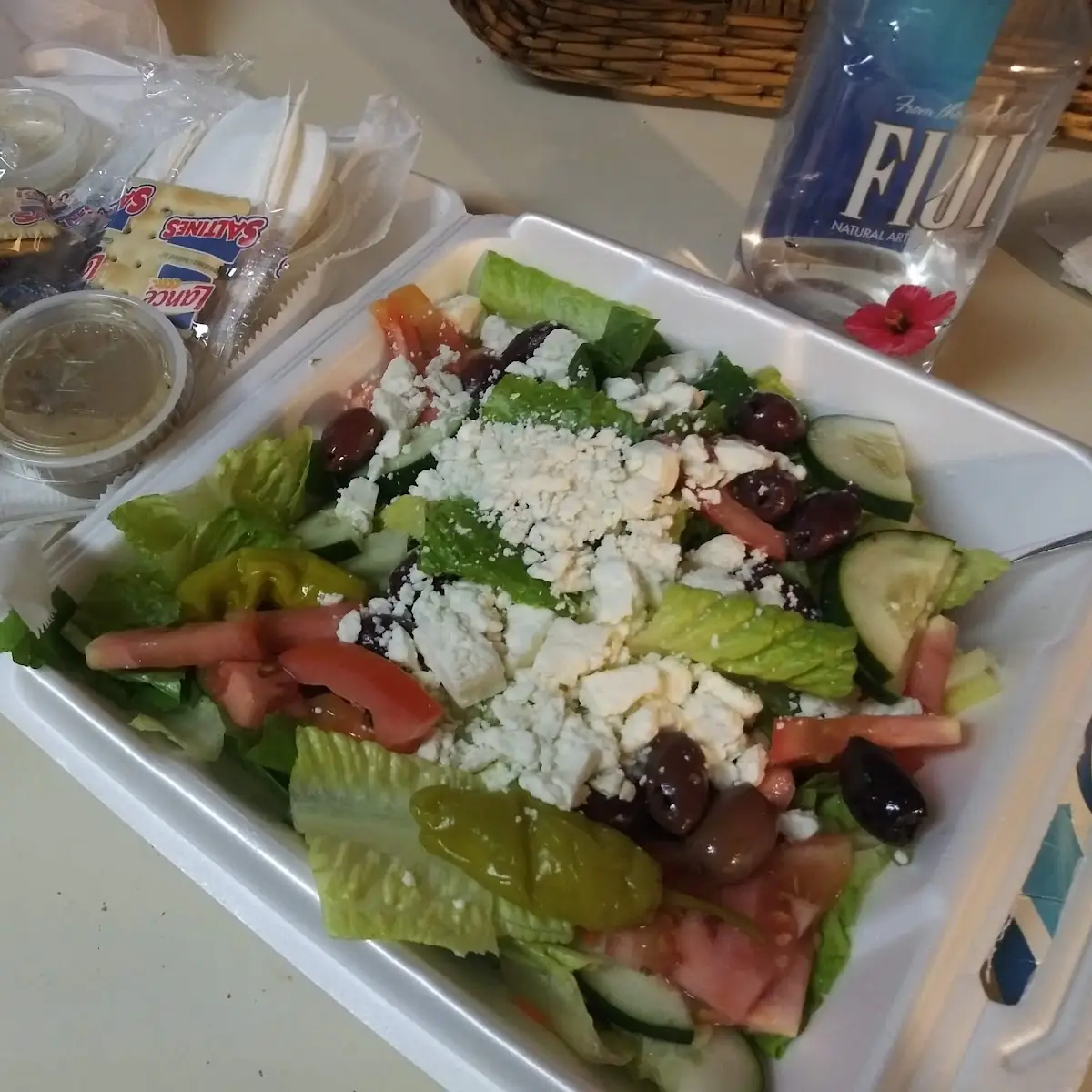 Greek Salad with Romaine