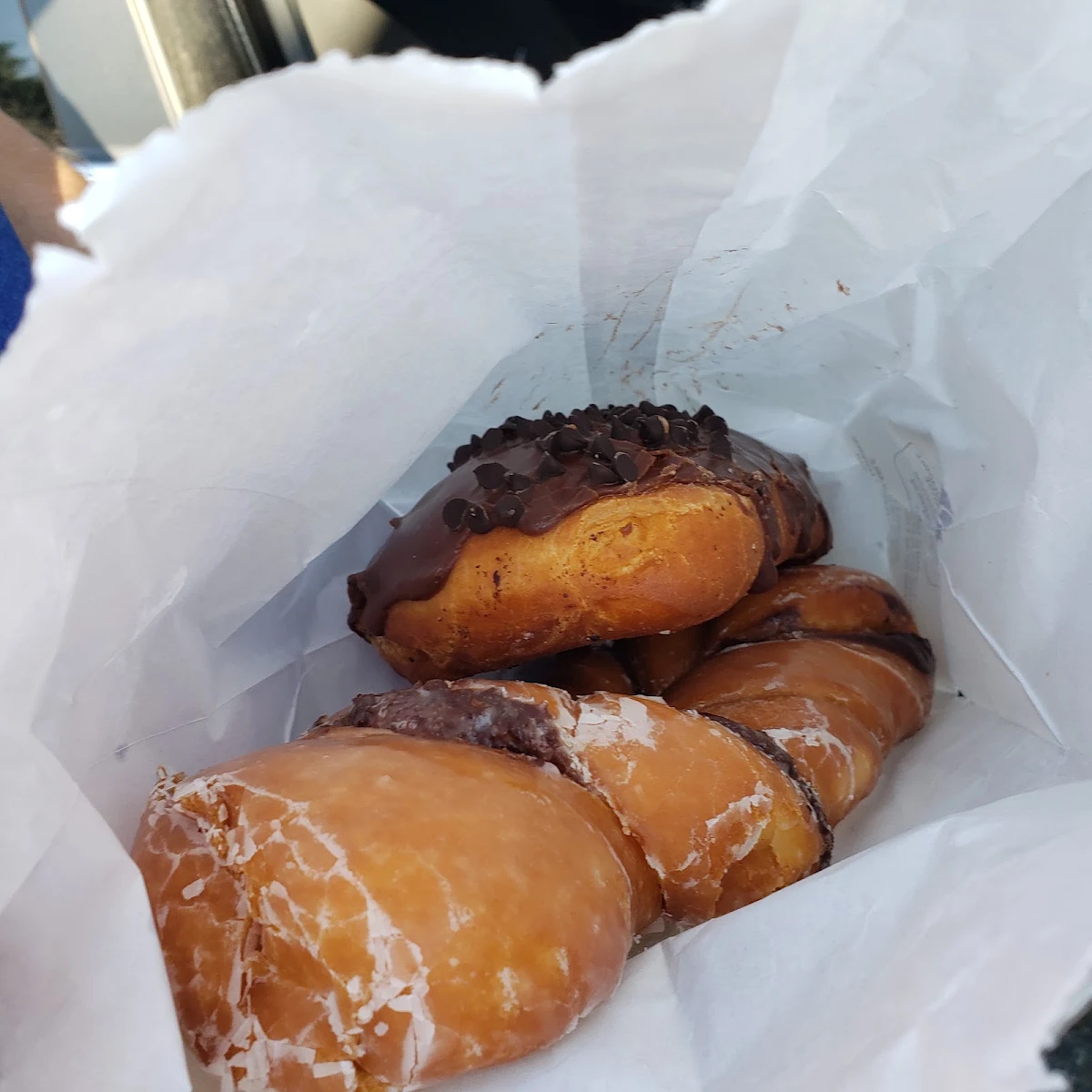 Tiger Tail and Chocolate Donut