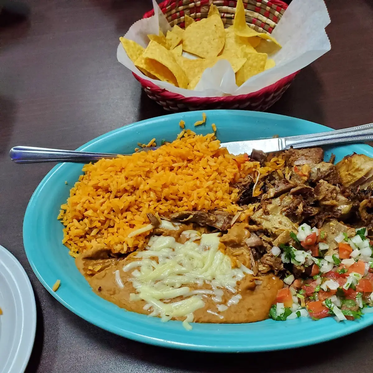 Carnitas and Rice & Beans