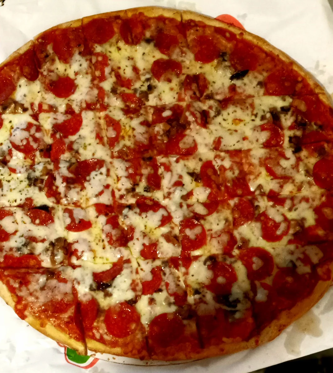 Pepperoni and Mushroom Pizza