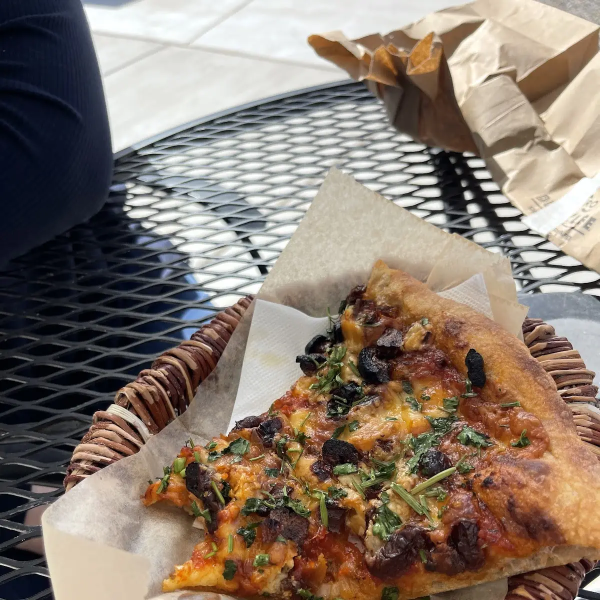 Pizza Slice Blue Cheese and Apricot