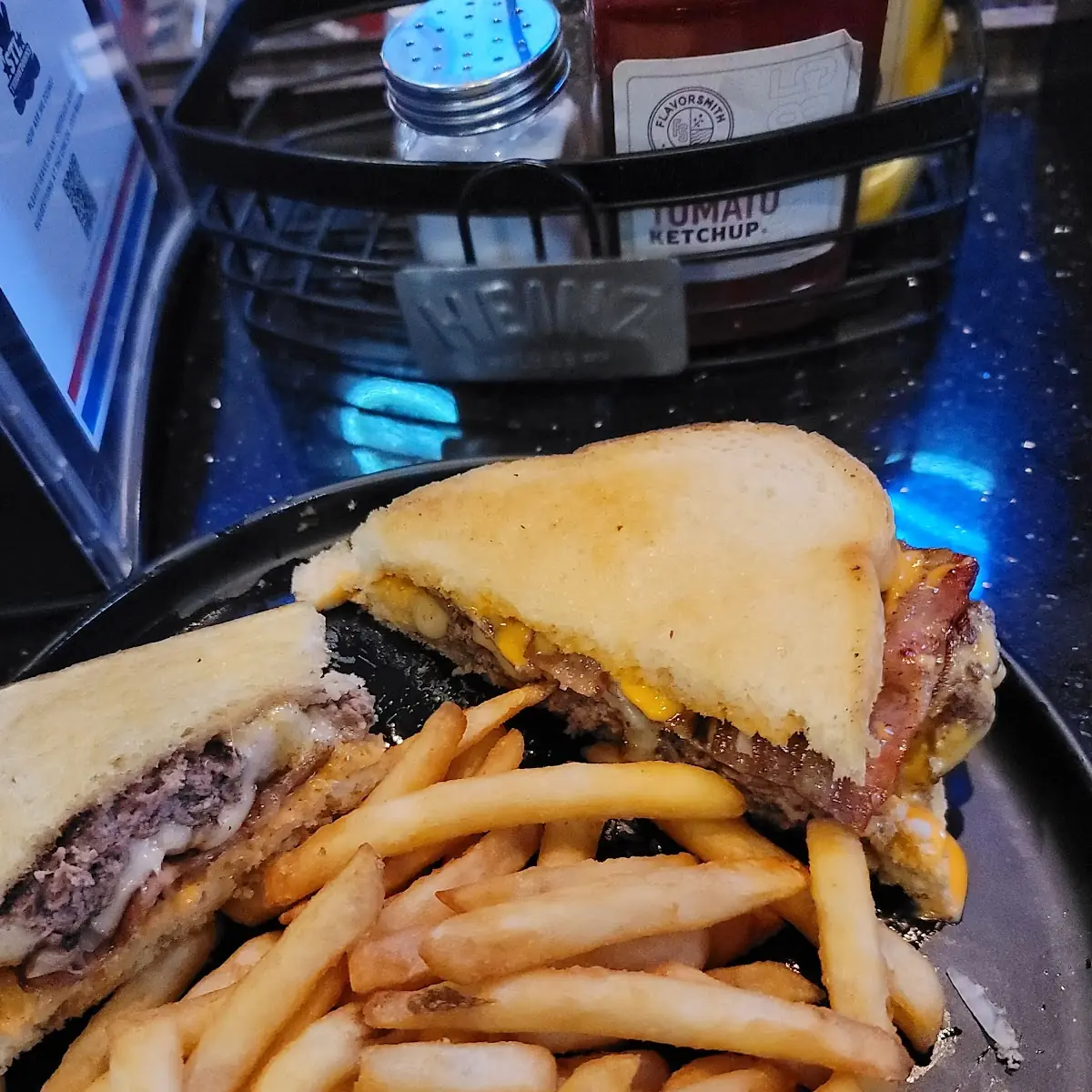 Double Header Burger and Fries