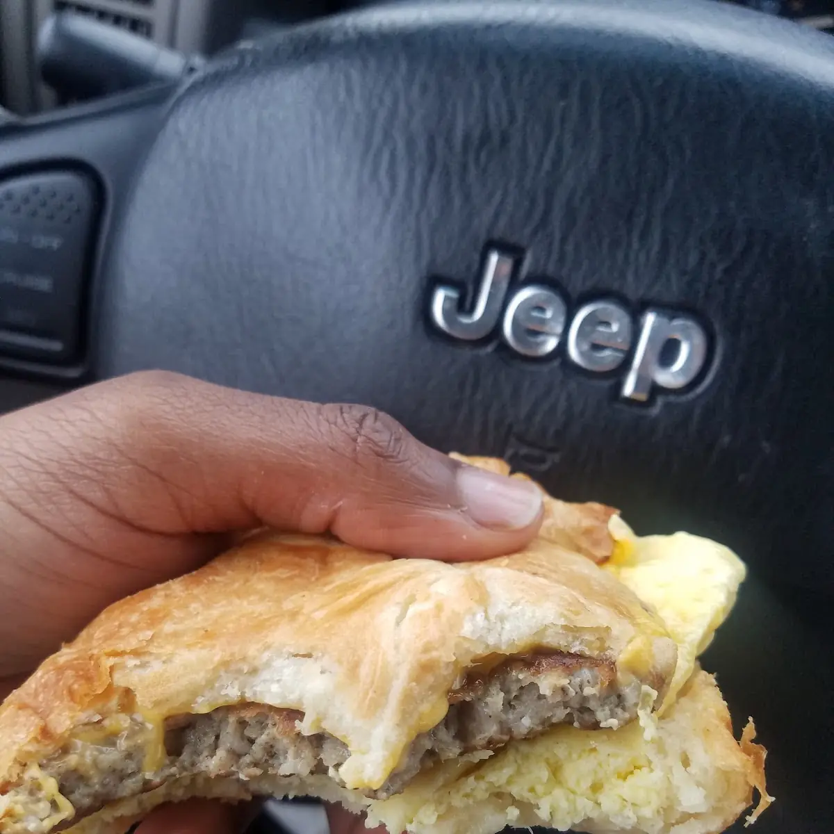 Sausage Egg and Cheese Croissant