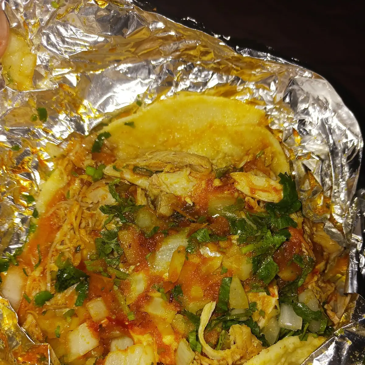Shredded Chicken Taco