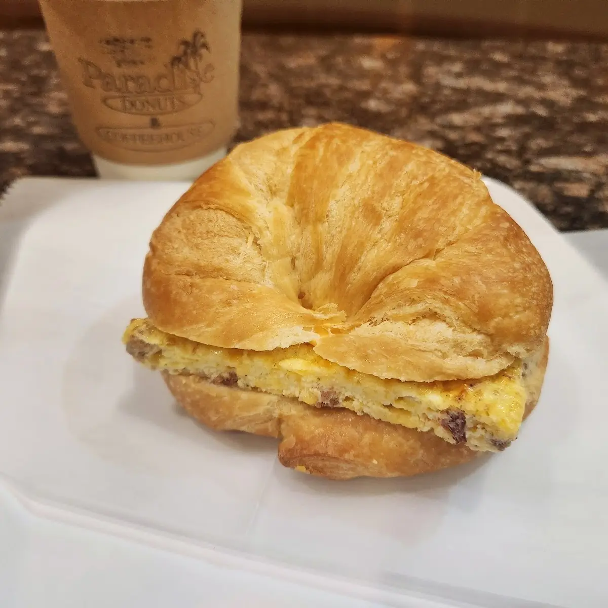 Bacon Egg and Cheese Croissant Served Cold