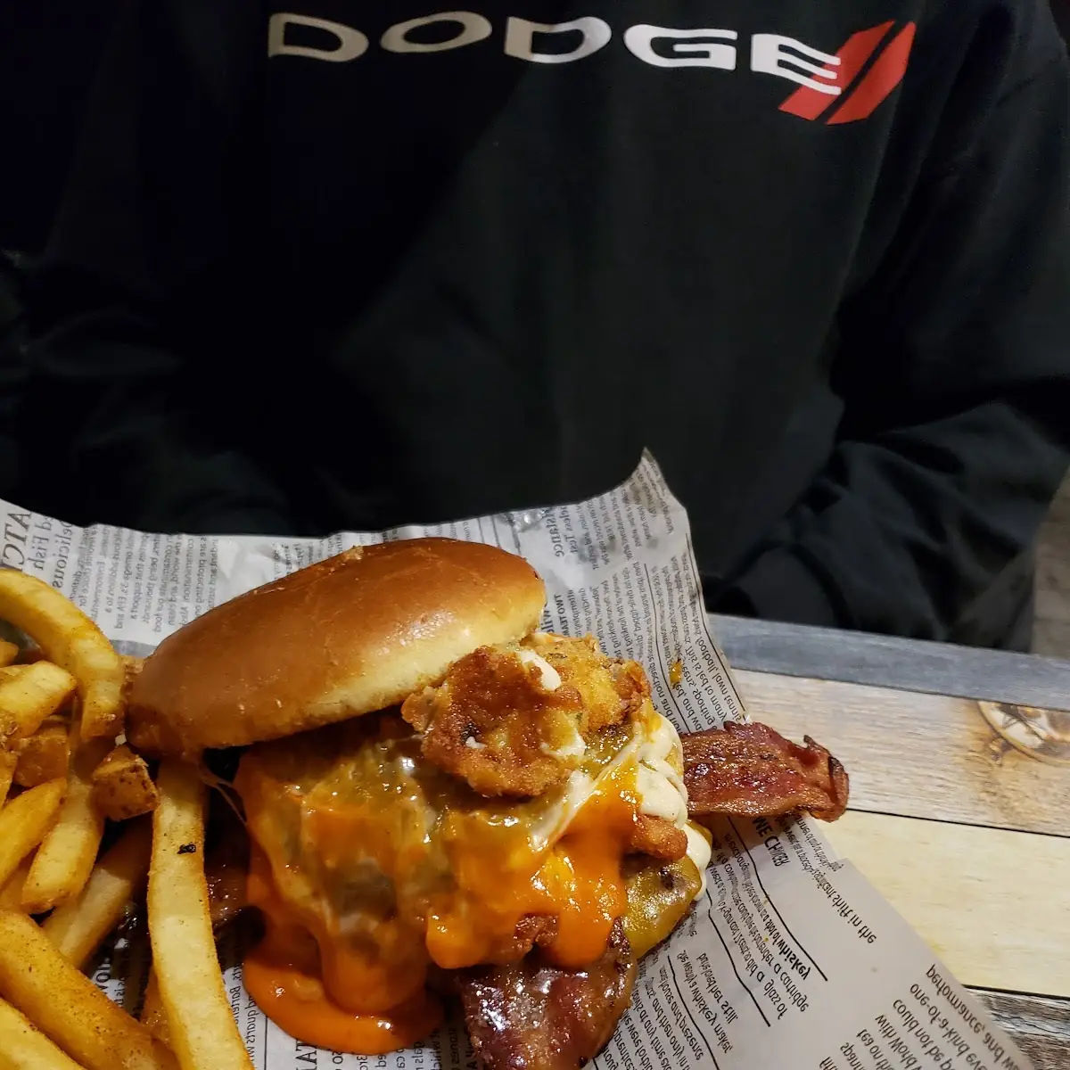 Cheese Curd Burger