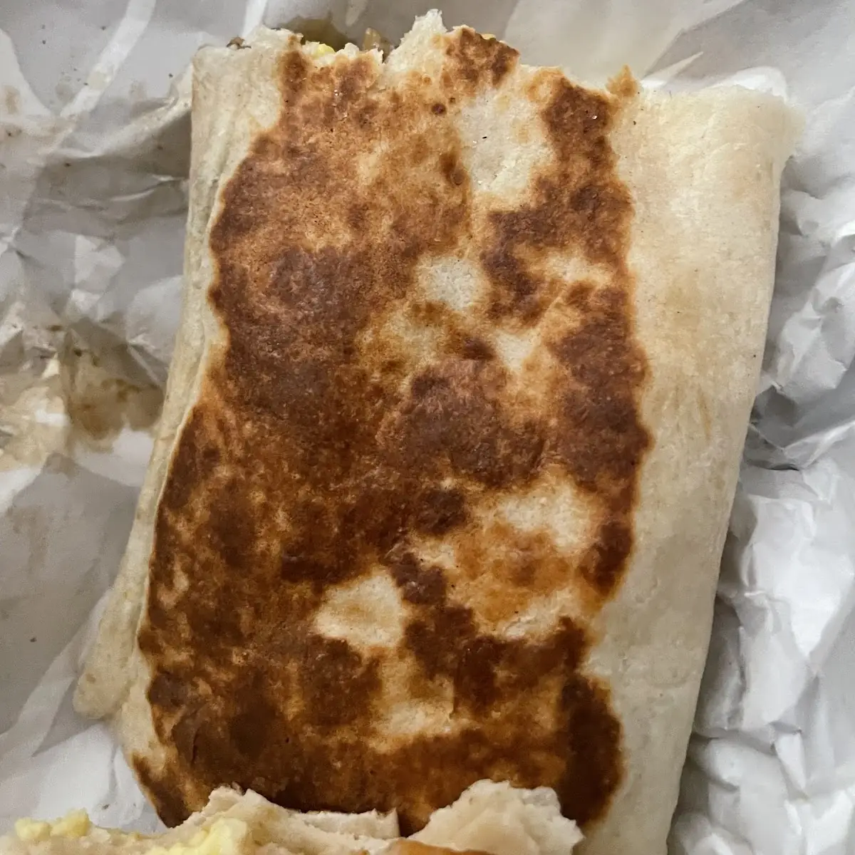 Breakfast Burrito Burnt
