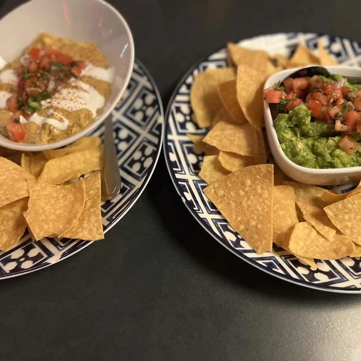 Crawfish Queso and Guacamole
