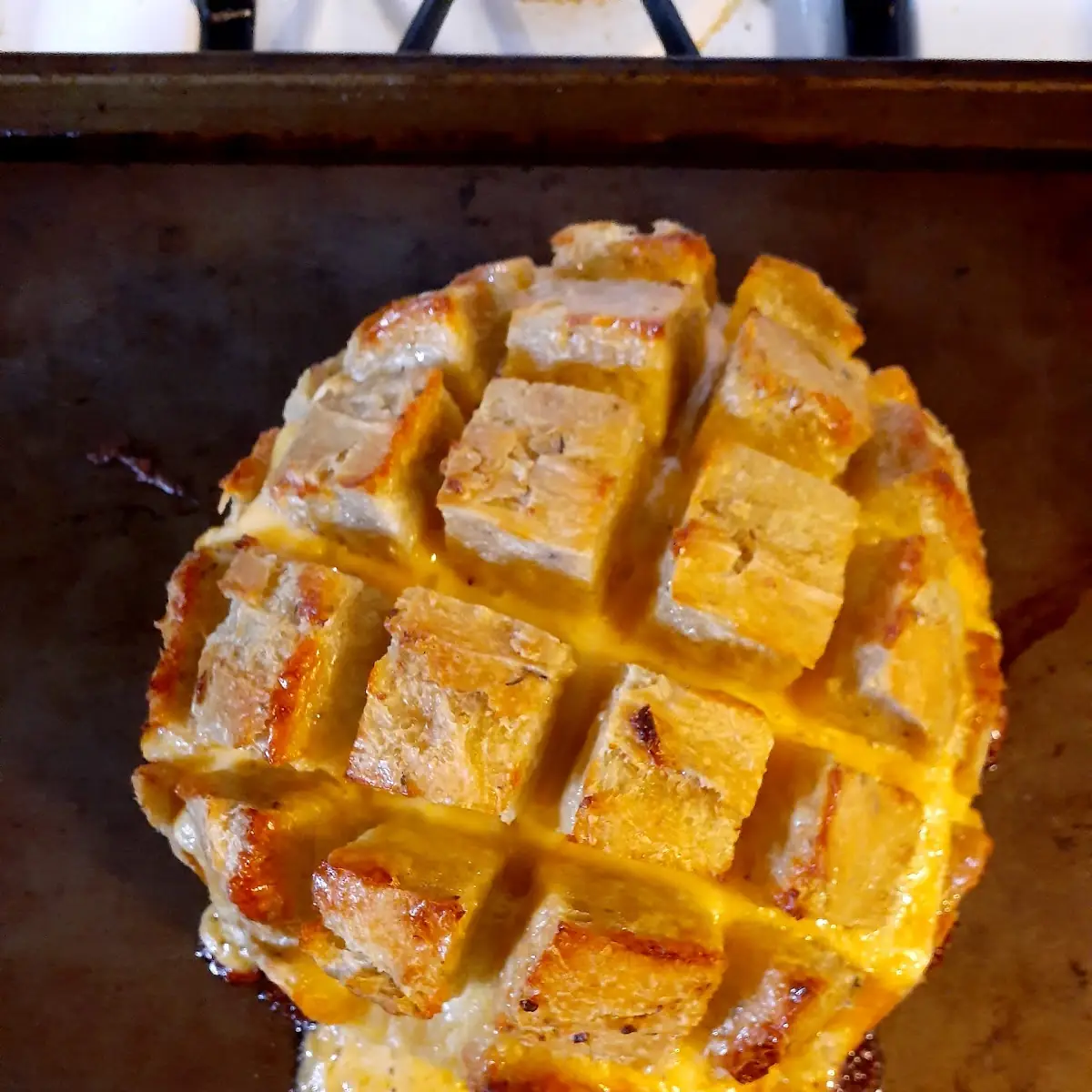 Cheesy Garlic Bread Bomb