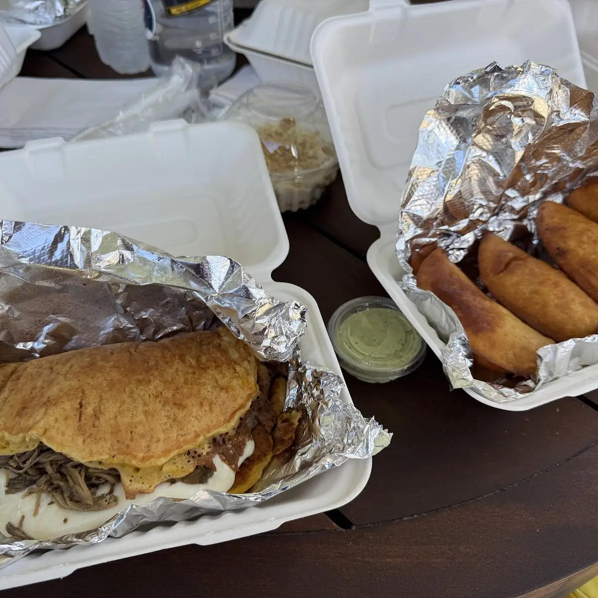 Pulled Pork Cachapas