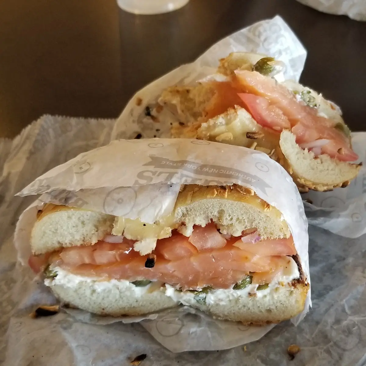 Salmon Bagel Sandwich