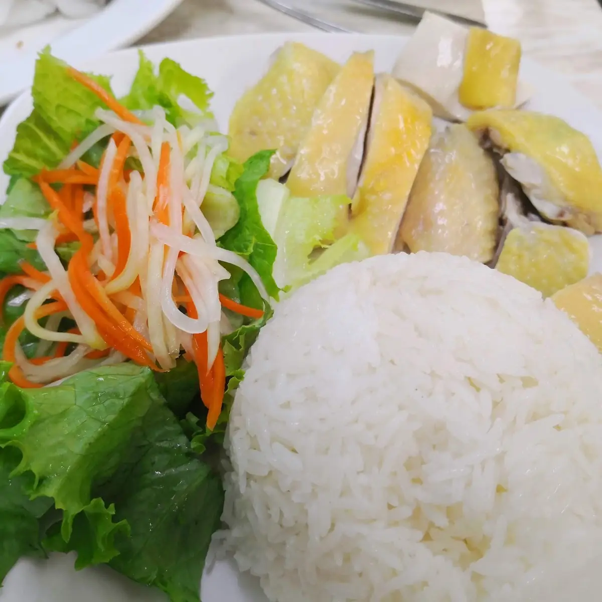 Salty Chicken Steamed Rice