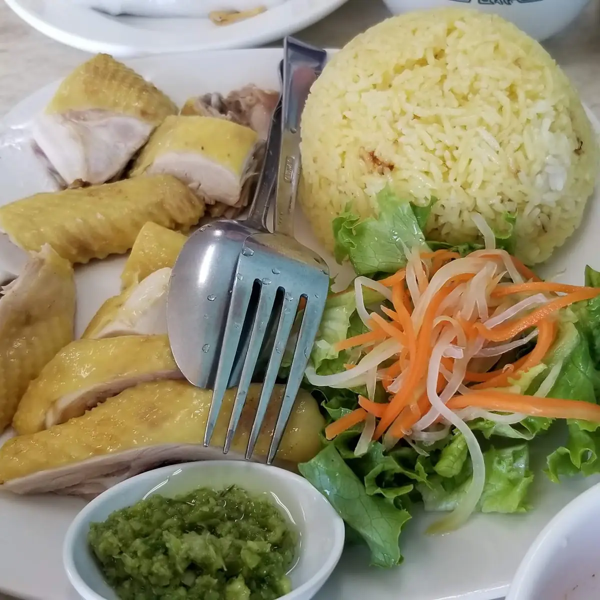 Steam Chicken Rice
