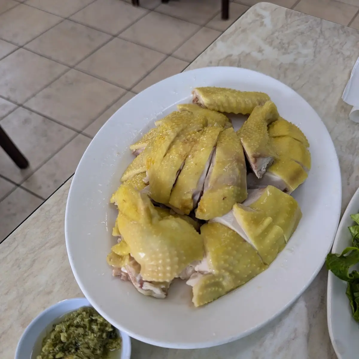 Steamed Chicken on the Bone