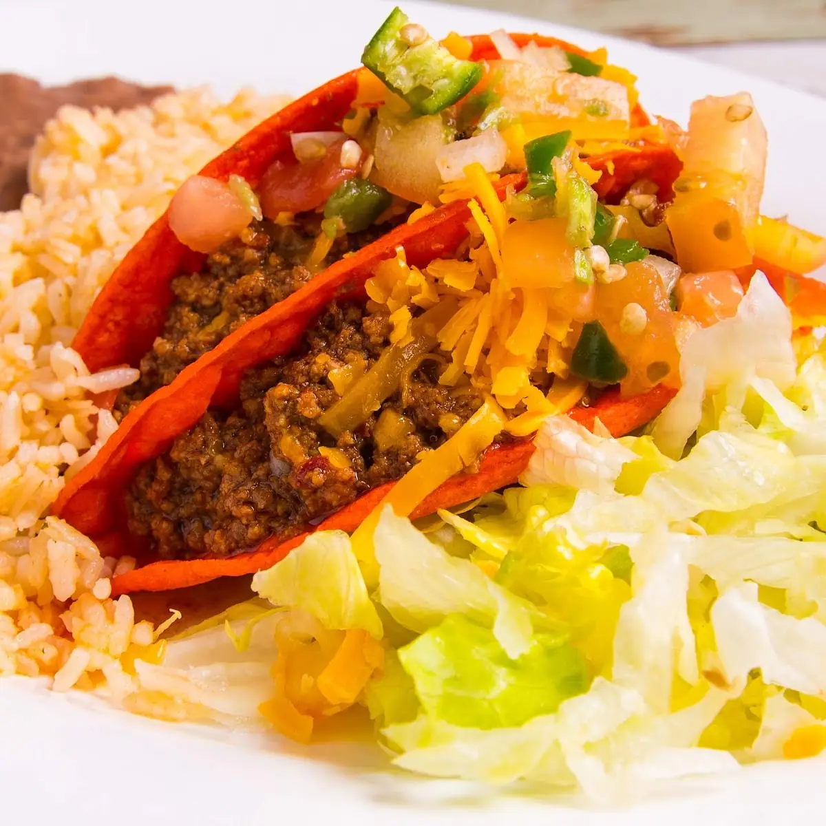 Crispy Taco Rice & Beans