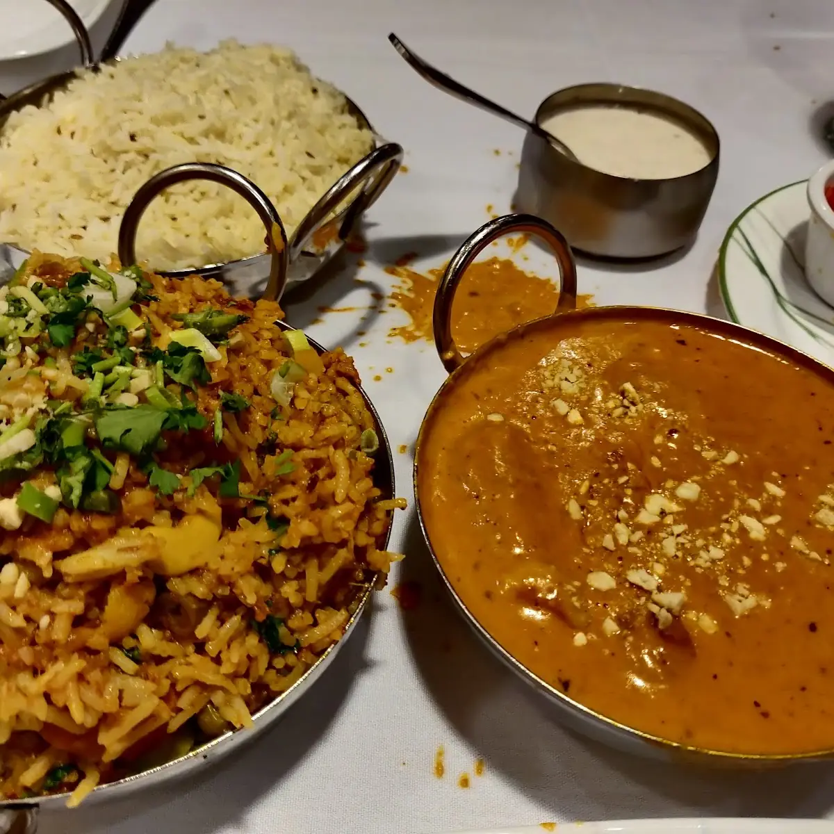 Vegetable Biryani and Malai Kofta