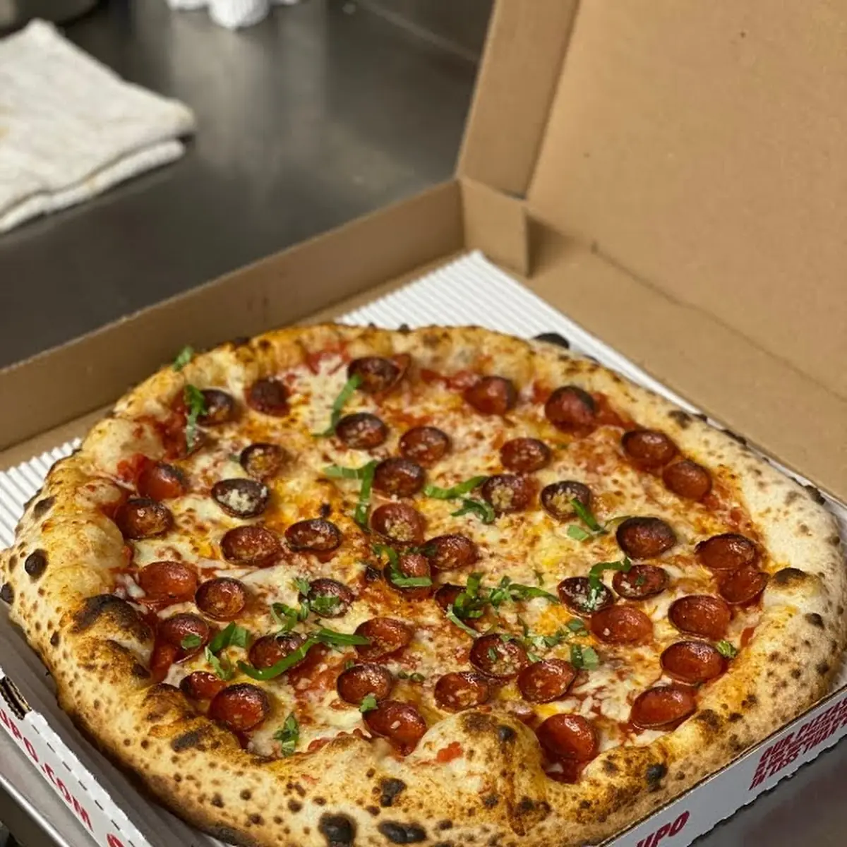 Pepperoni with Hot Honey Pizza
