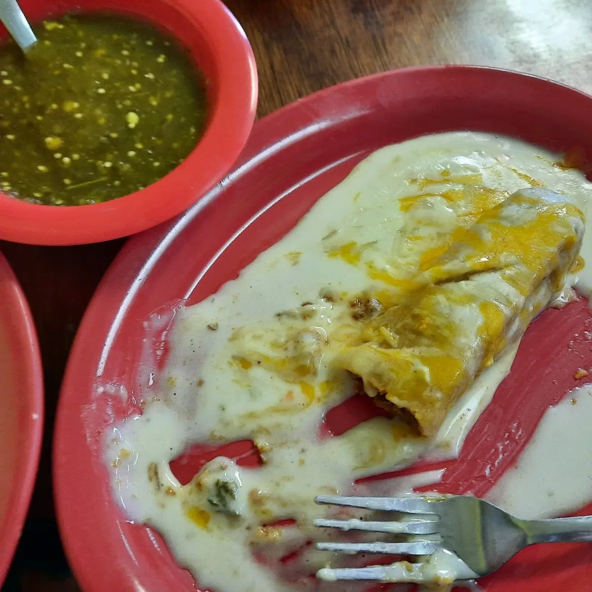 Tamale with Cheese Dip