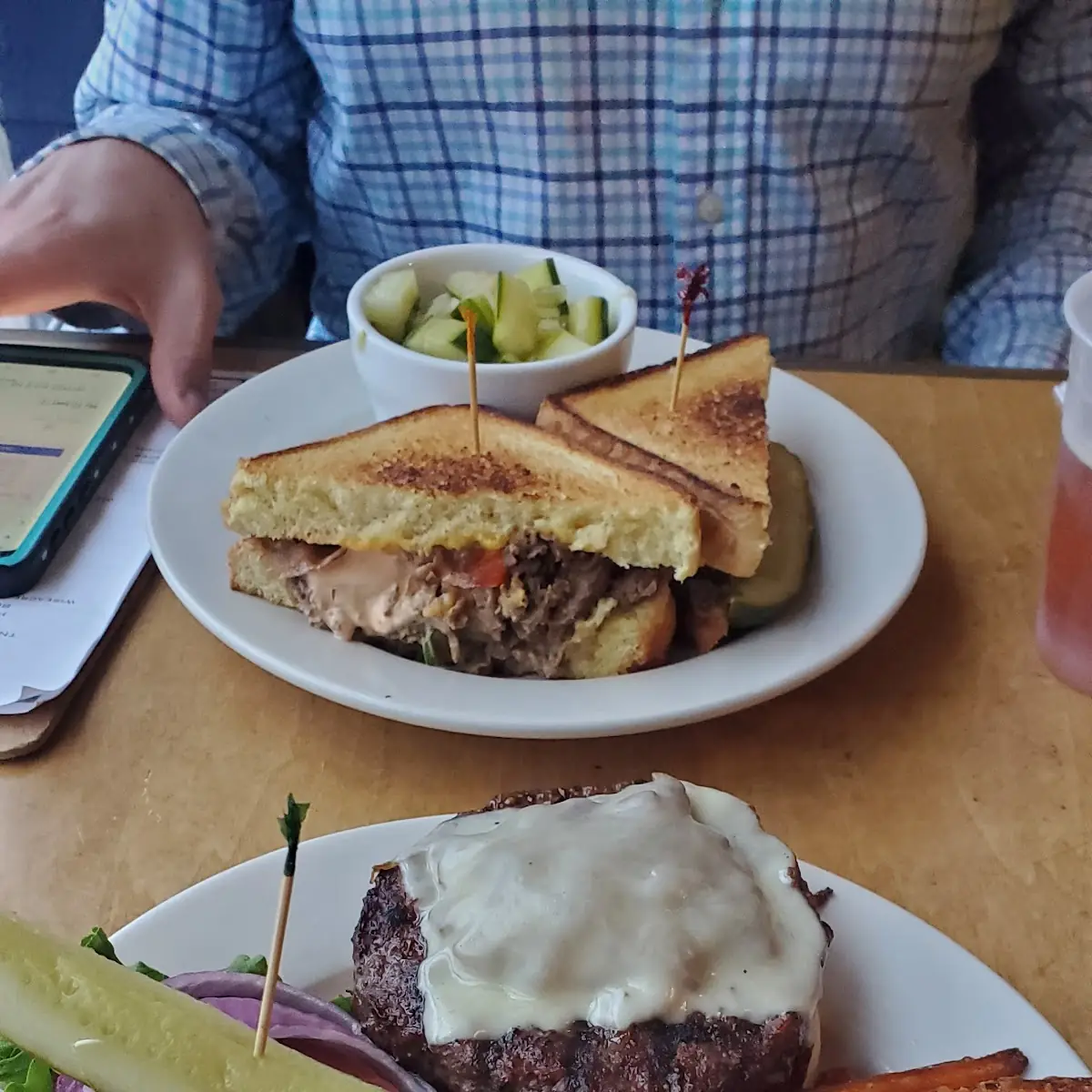 Horseradish Bacon Jam and Havarti Burger