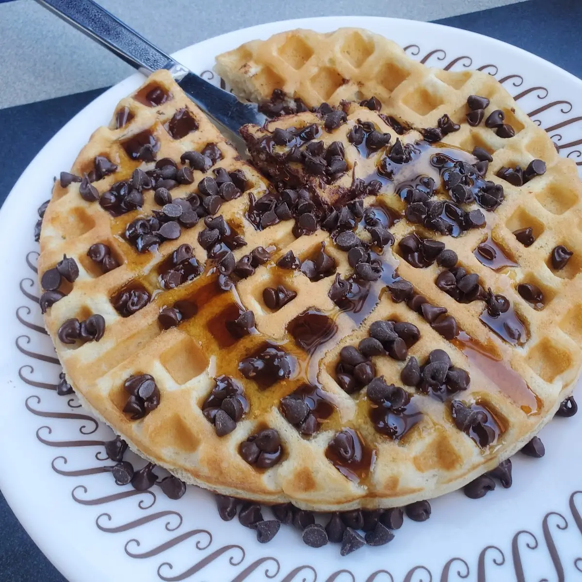Waffle with Chocolate Chip