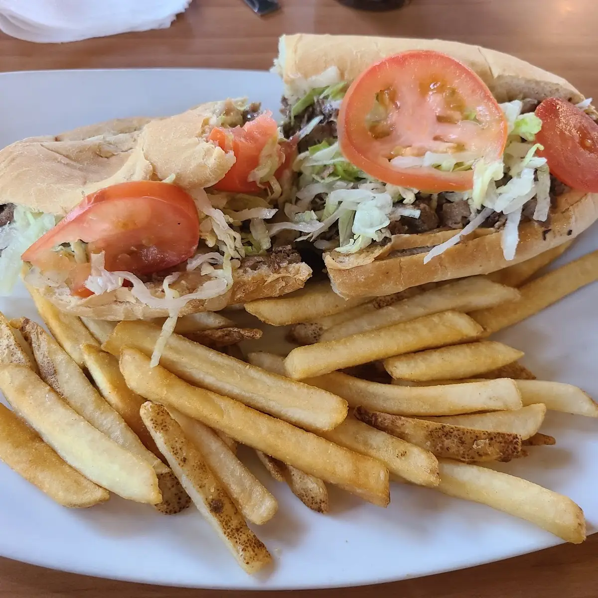 Cheese Steak and Fries