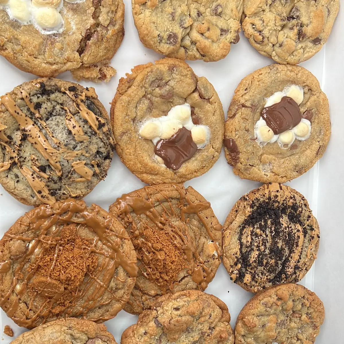 Chocolate Chip Cookies and Cookie Monster Cookie