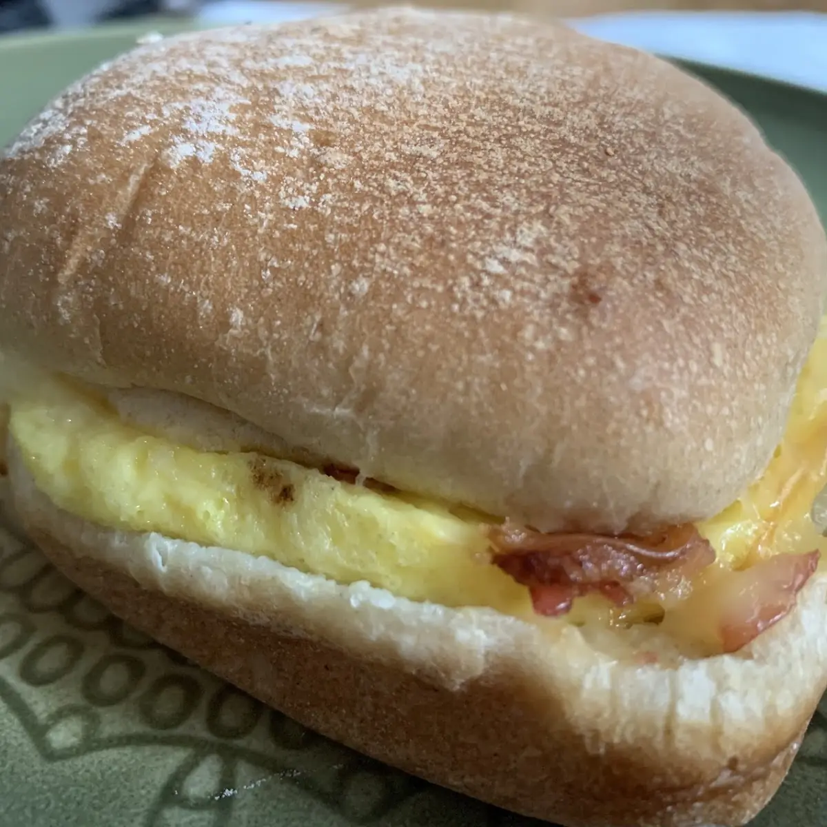 Bacon Egg Breakfast Sandwich on Ciabatta