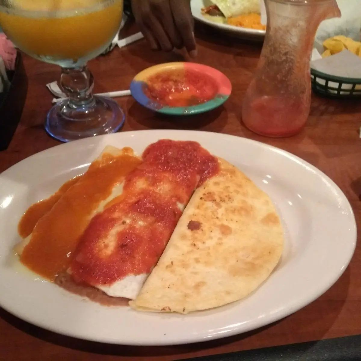 Cheese Enchilada Bean Burrito Cheese Quesadilla