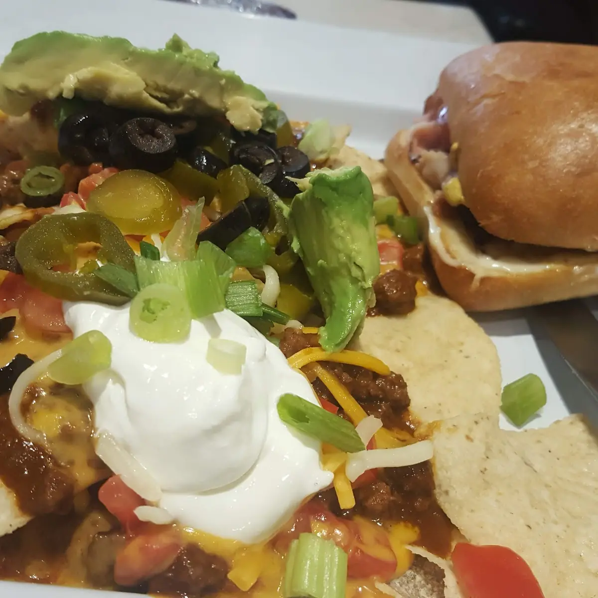 Loaded Nachos with Turkey Bacon Club