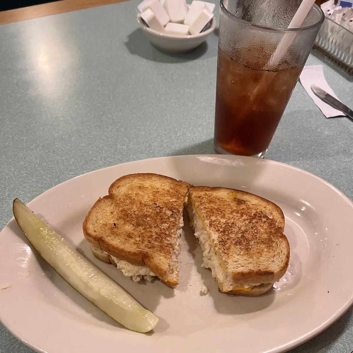 Tuna Melt Comes with Soup