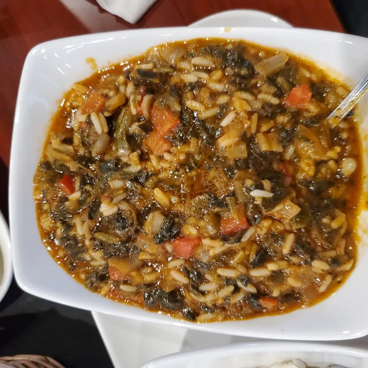 Sautéed Spinach & Rice