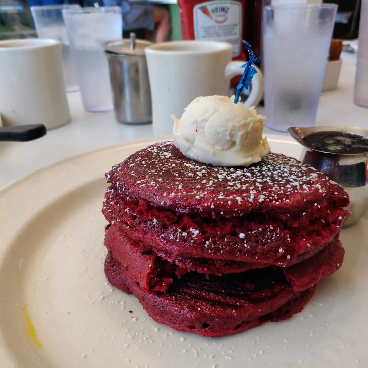 Red Velvet Pancakes