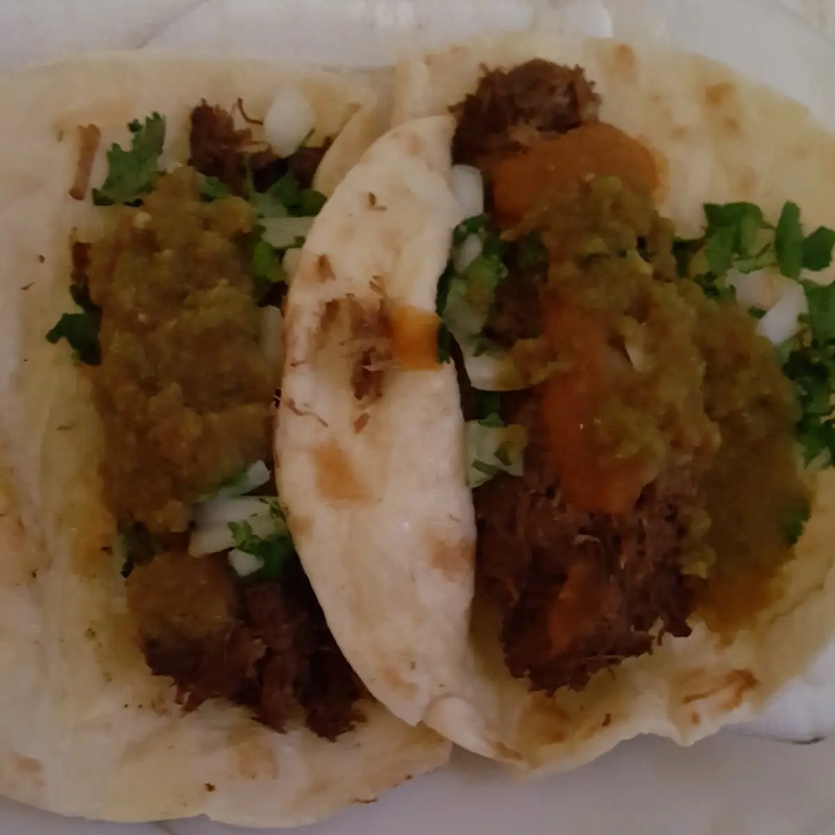 Barbacoa Tacos Dressed