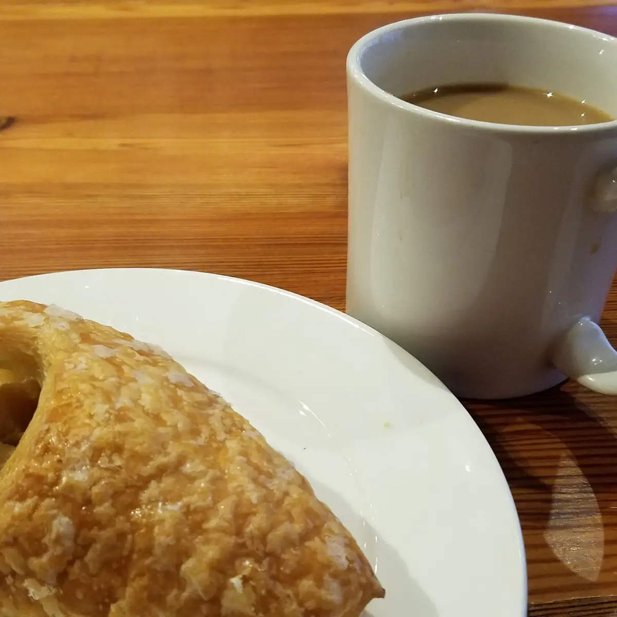 Apple Turnover and Coffee