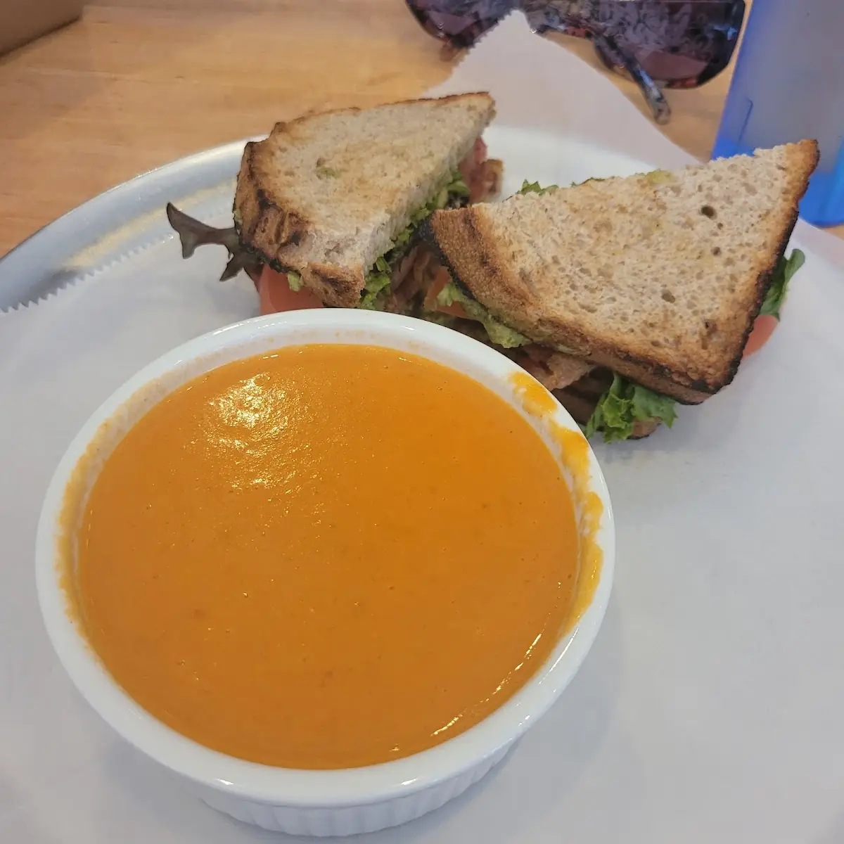 Avocado blt & Tomato Soup