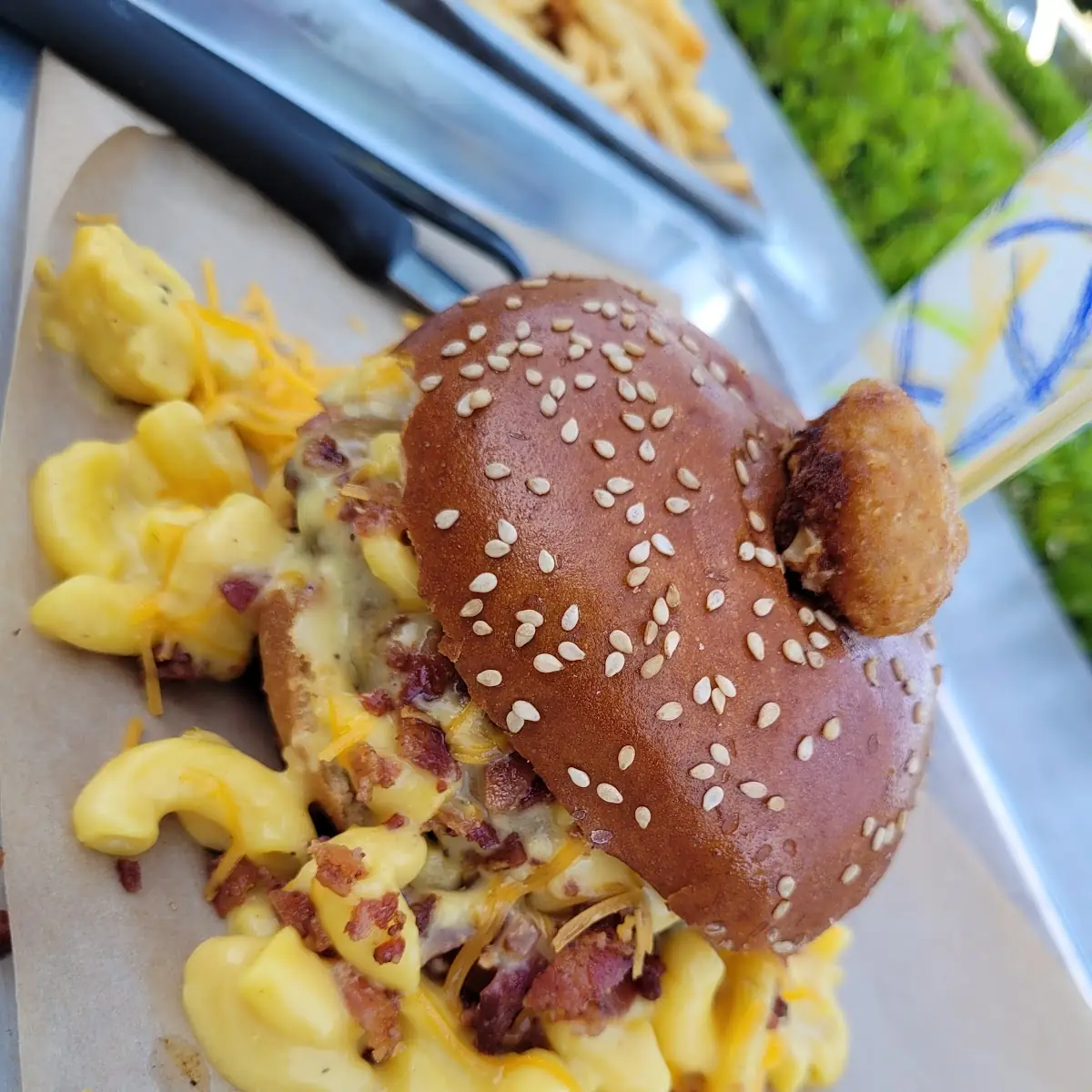Macaroni and Cheese Burger