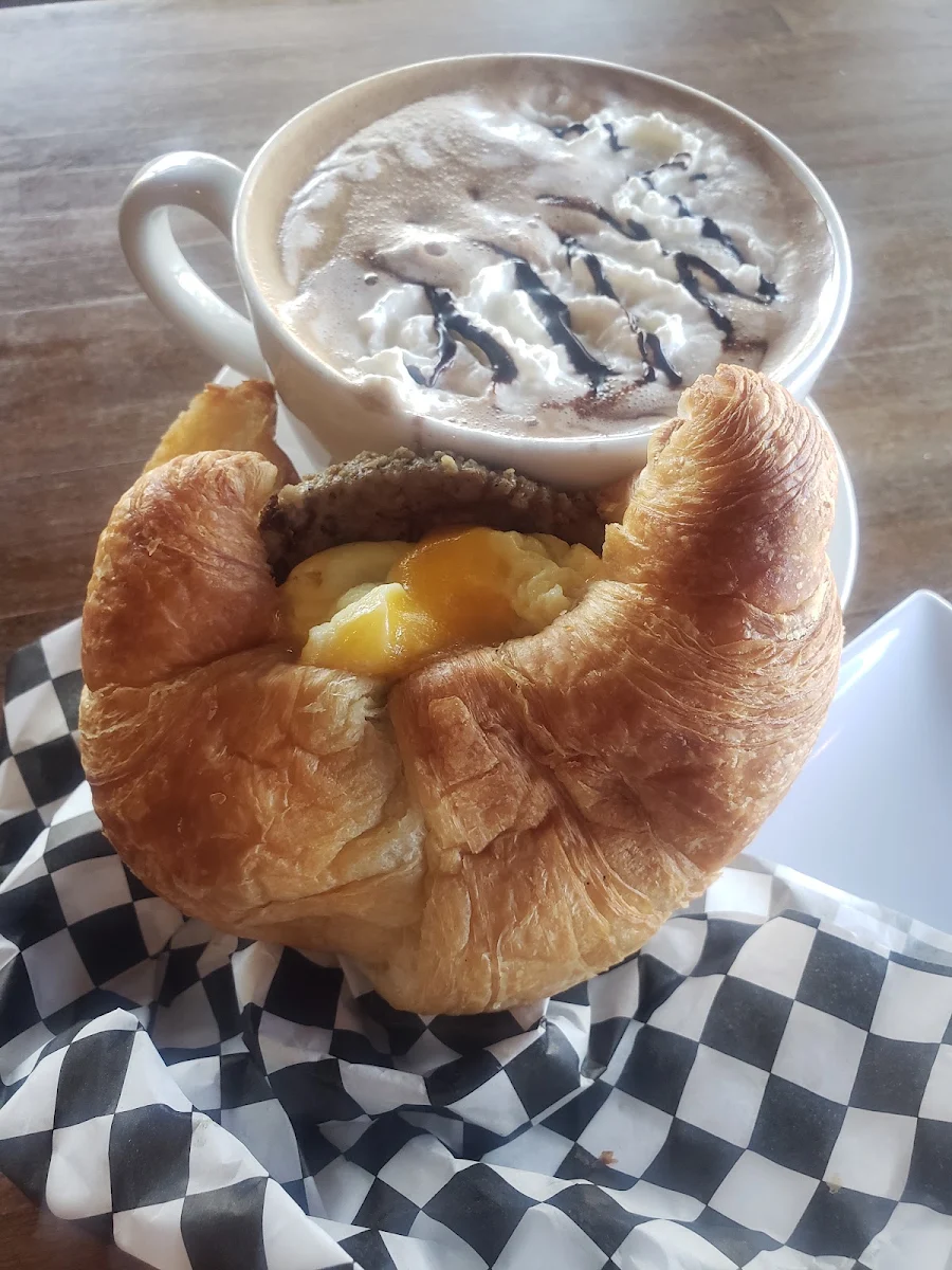 Turkey Sausage Sandwich and Pumpkin Spice Latte